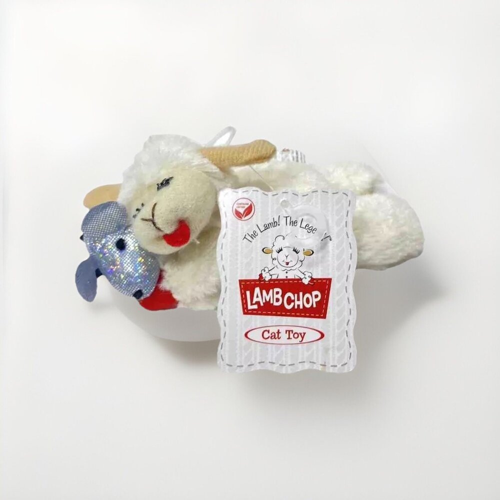Lamb Chop Cat Toy For Cats Kittens Play Toy Mini Cat Toy Lamb Chop Cat Nip Toy